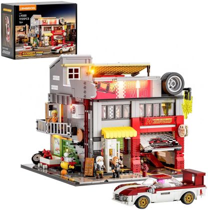 Lumibricks Street Fusion 19007 Garage automobile