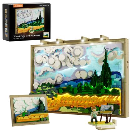 Lumibricks Canvas 21001 Champ de blé avec cyprès