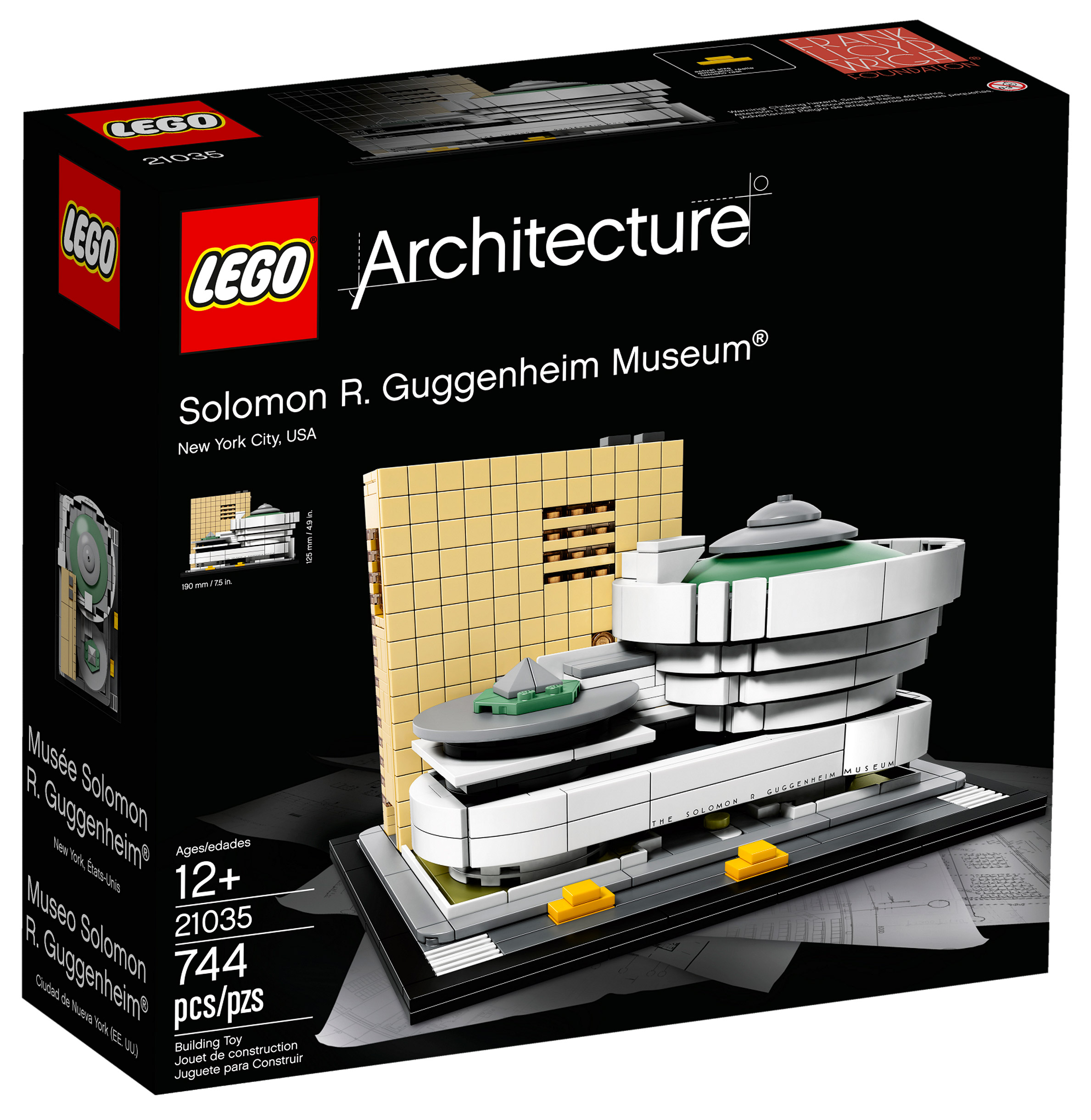 LEGO Architecture 21035 pas cher, Solomon R. Guggenheim Museum