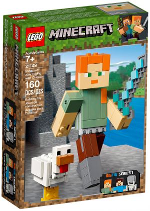 LEGO Minecraft 21149 Bigfigurine Minecraft Alex et son poulet