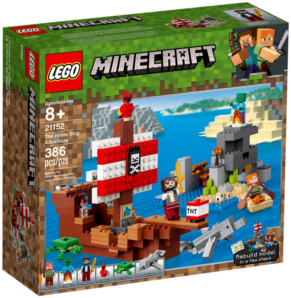 LEGO Minecraft 21148 pas cher, Bigfigurine Minecraft Steve et son