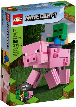 LEGO Minecraft 21157 Bigfigurine cochon et bébé zombie
