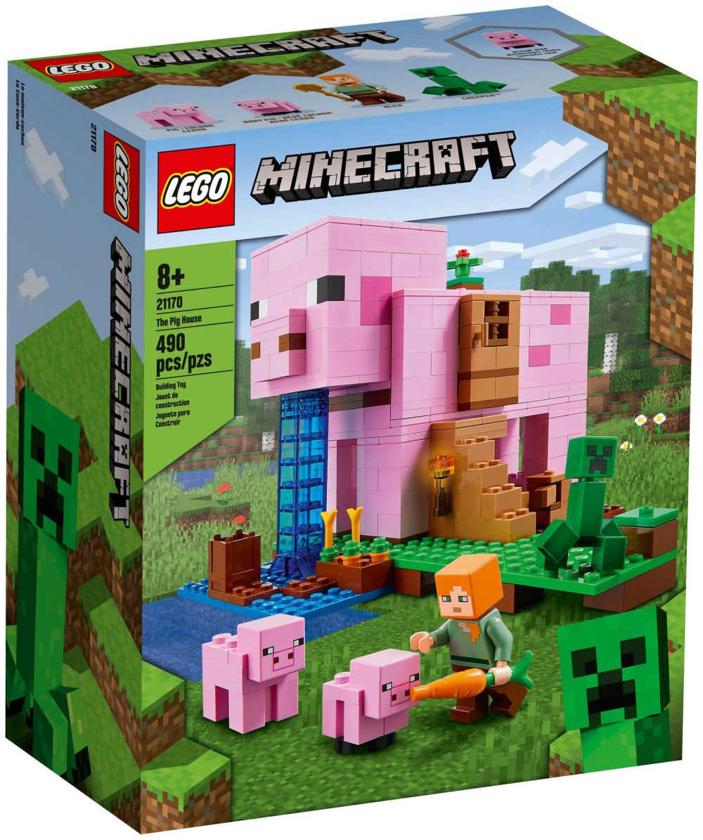 LEGO Minecraft 21170 pas cher, La Maison Cochon