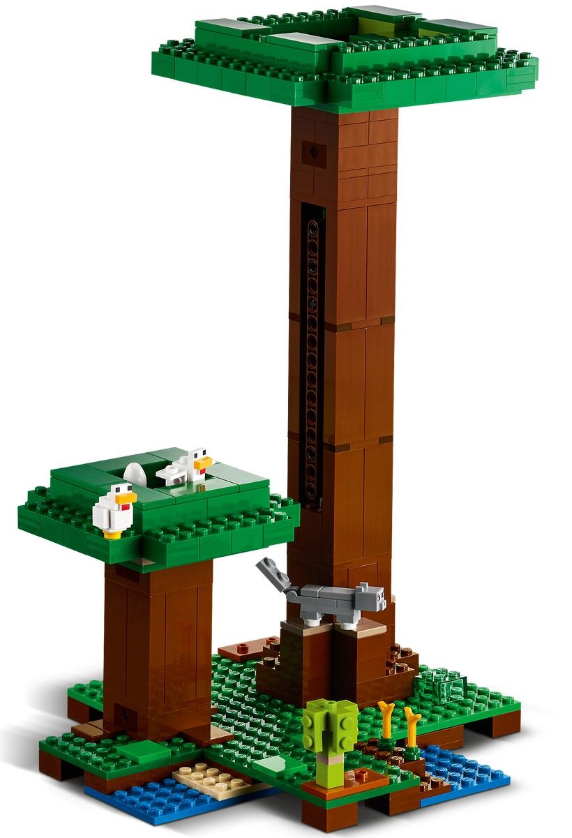 LEGO Minecraft 21174 pas cher, La cabane moderne dans l'arbre