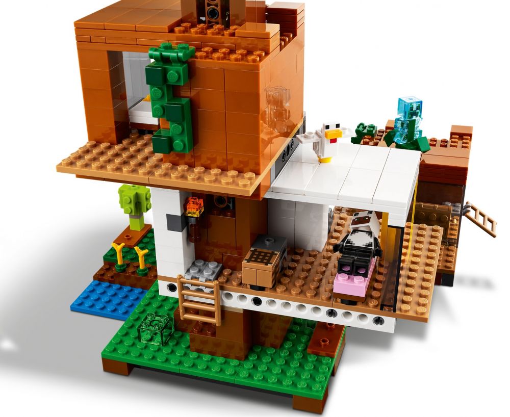 LEGO Minecraft 21174 pas cher, La cabane moderne dans l'arbre