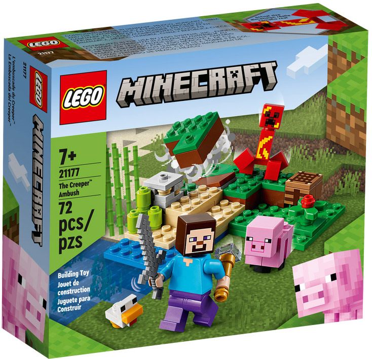 LEGO Minecraft 21177 pas cher, L'embuscade du Creeper