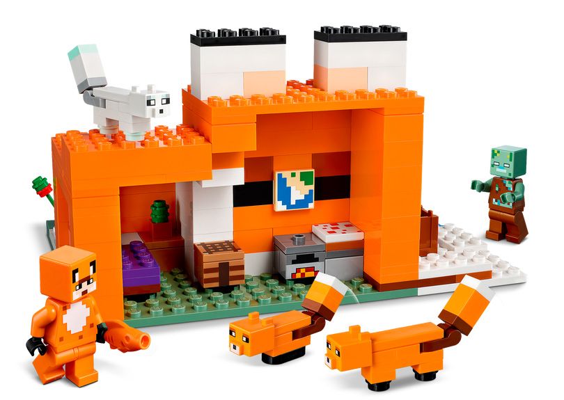 LEGO Minecraft 21178 pas cher, Le refuge renard