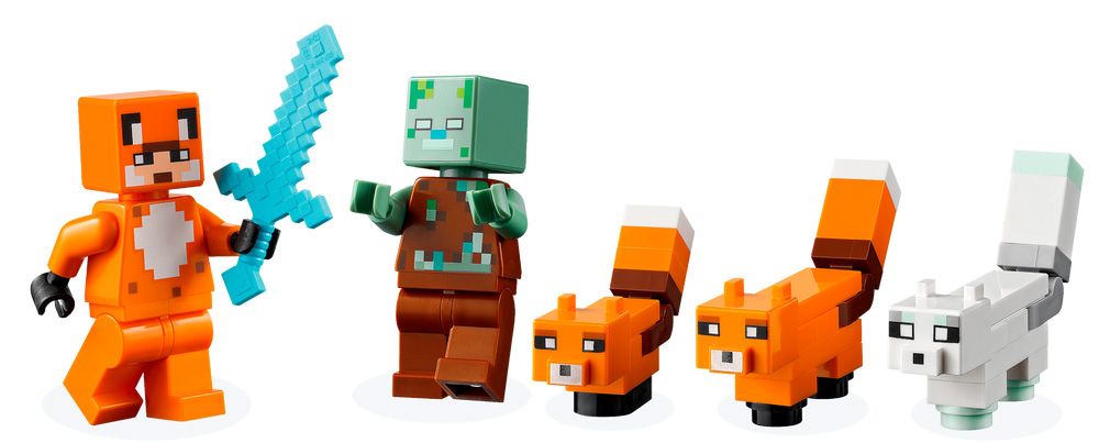 LEGO Minecraft 21178 pas cher, Le refuge renard