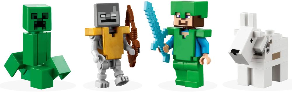 LEGO Minecraft 21243 Les Pics Gelés, Jouet Enfants 8 Ans, avec