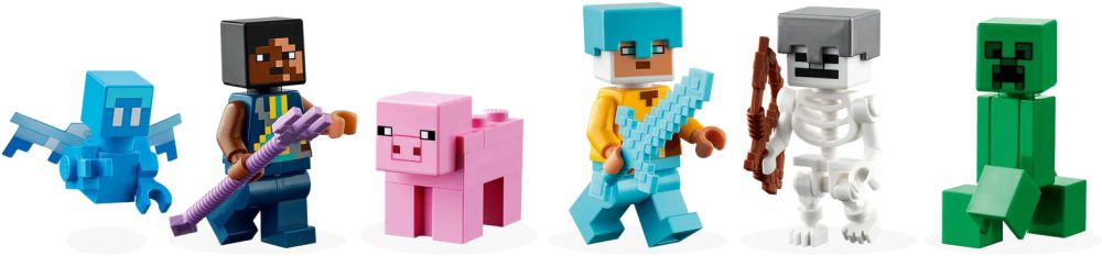 LEGO 21244 Minecraft L'Avant-Poste de l'Épée, Jouet de Construction & 21189  Minecraft Le Donjon du Squelette, Jouet Construction, Figurine Squelette  avec Accessoires, Grotte, Jeu Éducatif : : Jeux et Jouets