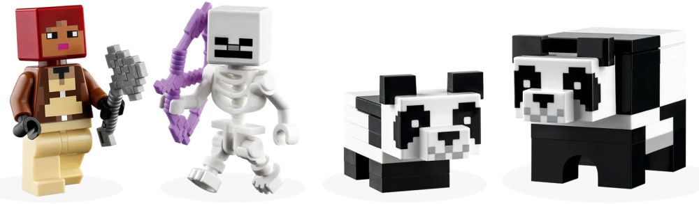 LEGO Minecraft 21245 pas cher, Le refuge panda