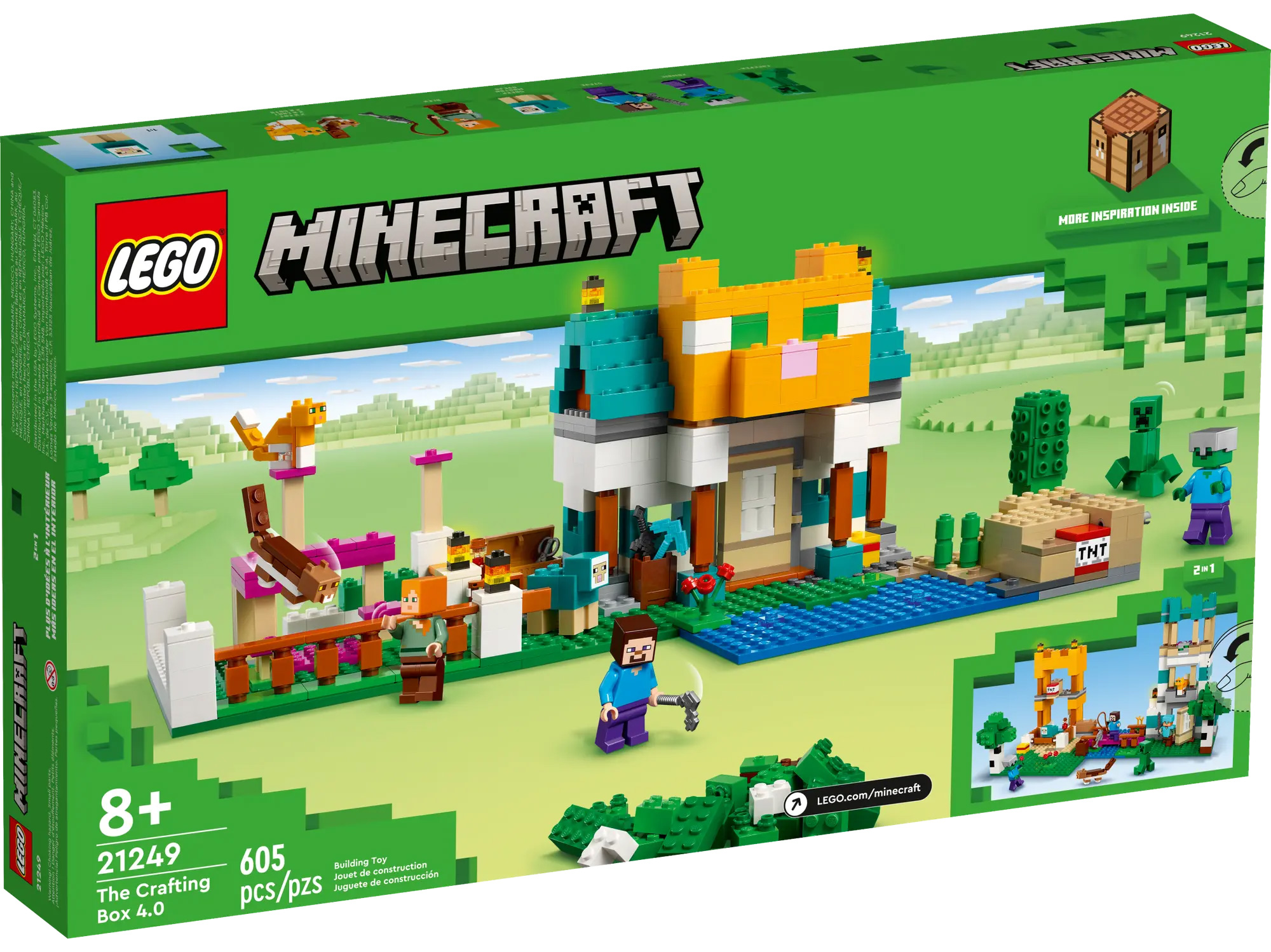 LEGO Minecraft 21249 pas cher, La boîte de construction 4.0