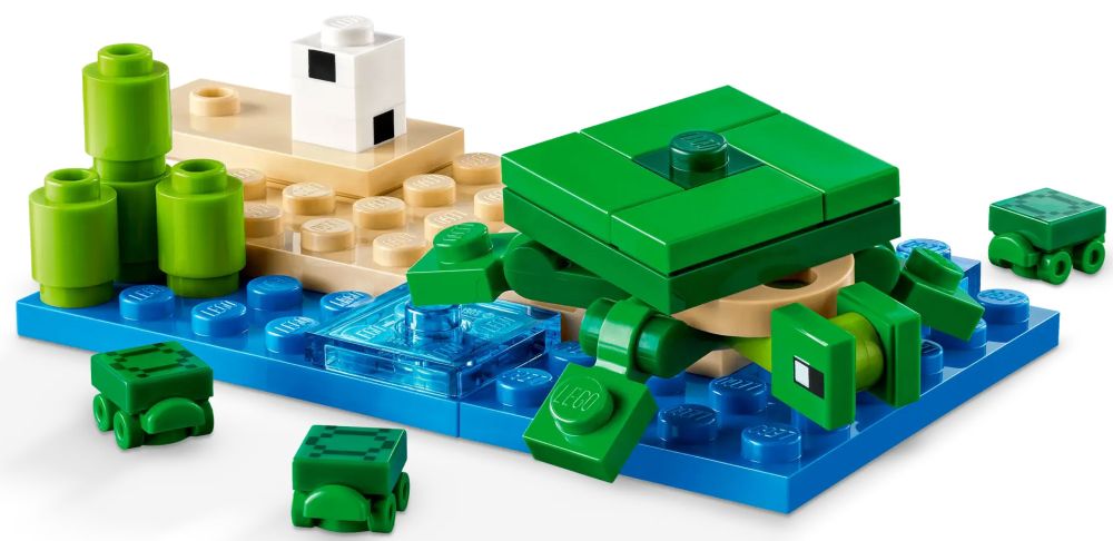 LEGO Minecraft 21254 pas cher, La maison de la plage de la tortue