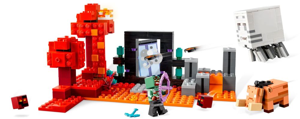 LEGO Minecraft 21255 pas cher, L'embuscade au portail du Nether