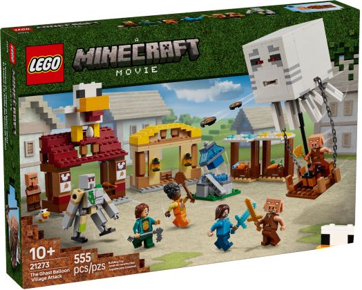 LEGO Minecraft 21273 Les Ghasts à l’attaque du village