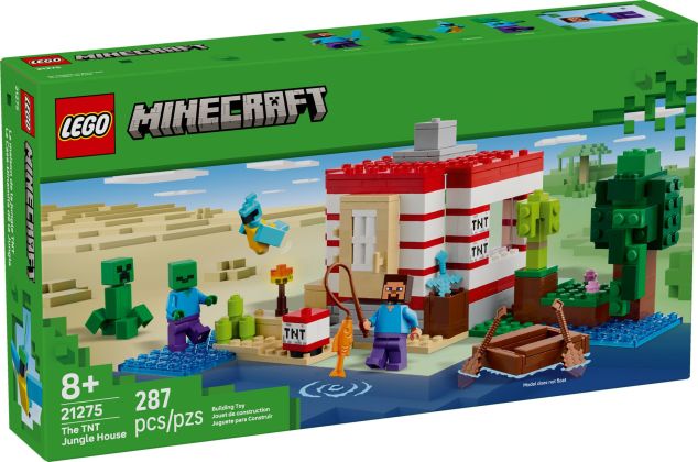 LEGO Minecraft 21275 La maison en TNT de la jungle