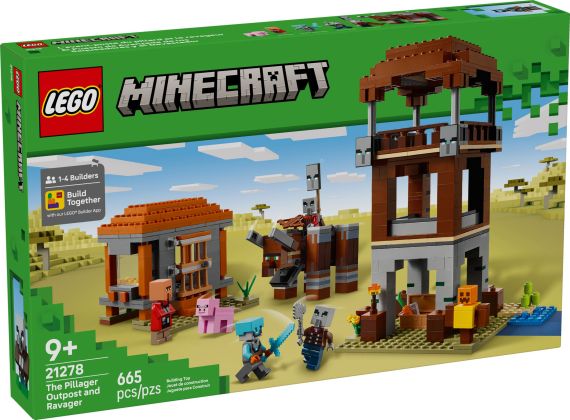 LEGO Minecraft 21278 L’avant-poste de pillards et le ravageur