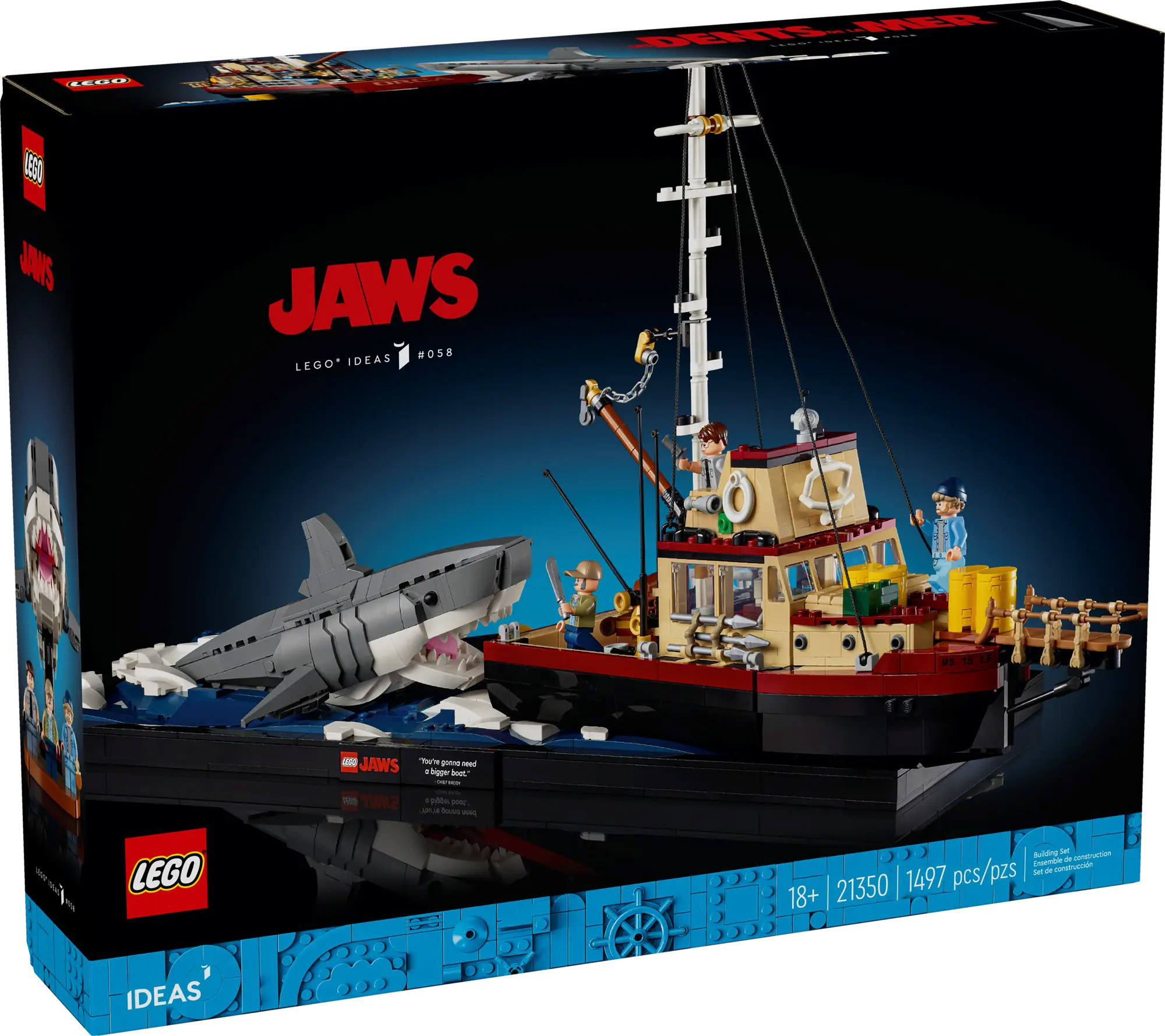 LEGO Ideas 21350 pas cher, Les Dents de la Mer