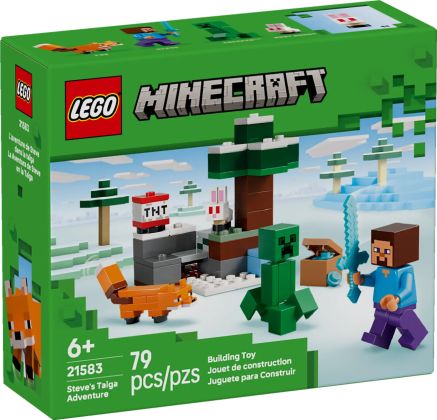 LEGO Minecraft 21583 Les aventures de Steve dans la taïga