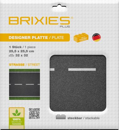 Brixies Plaques 225-005 Plaque de sol Route droite 32 x 32