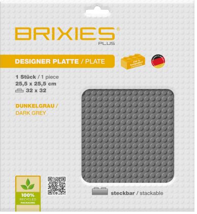 Brixies Plaques 225-011 Plaque de sol gris foncé 32 x 32