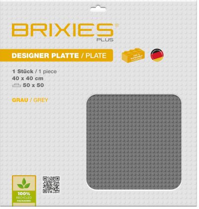 Brixies Plaques 225-021 Plaque de sol grise 50 x 50