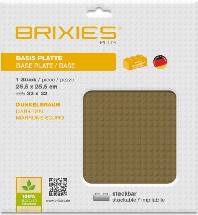 Brixies Plaques 225-022 Plaque de sol brun foncé 32 x 32