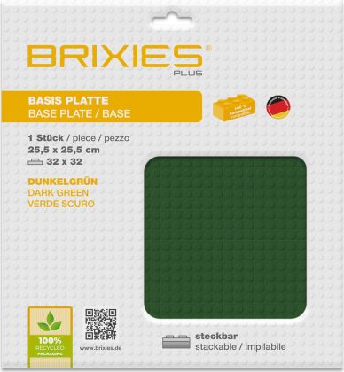 Brixies Plaques 225-023 Plaque de sol vert foncé 32 x 32