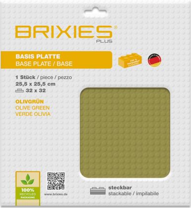 Brixies Plaques 225-024 Plaque de sol vert olive 32 x 32