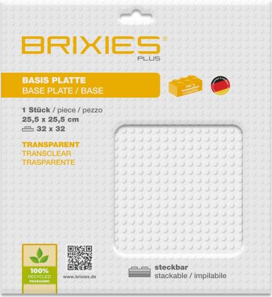 Brixies Plaques 225-025 Plaque de fond transparente 32 x 32