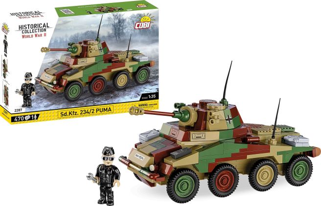 COBI Collection Historique (Historical Collection) 2287 Sd.Kfz. 234/2 Puma