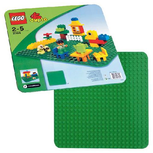 LEGO Duplo 2304 pas cher, La grande plaque de base verte