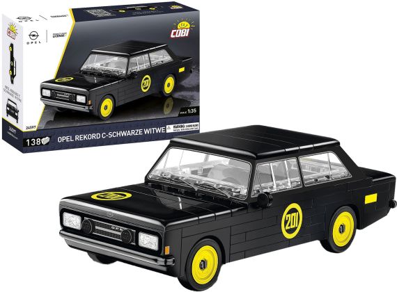 COBI Action Town 24597 Opel Rekord C-Schwarze Witwe