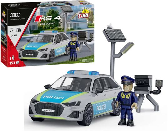 COBI Action Town 24672 Audi RS4 Polizei
