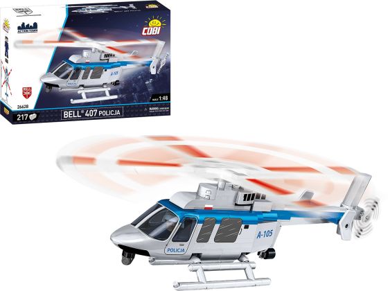 COBI Action Town 26628 Bell 407 Policja
