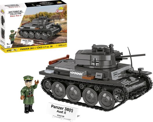 COBI Collection Historique (Historical Collection) 2666 Panzer 38(t) / (ČKD) LT vz.38