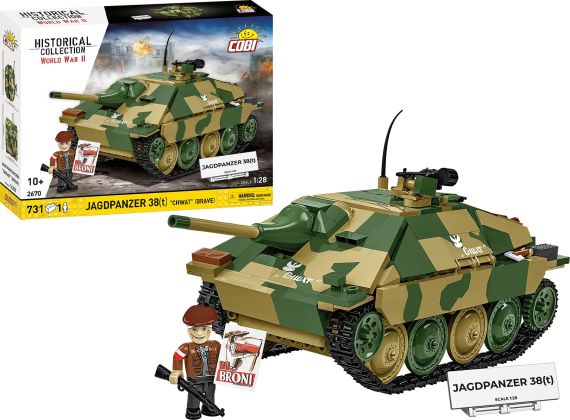 COBI Collection Historique (Historical Collection) 2670  Jagdpanzer 38(t) Chwat (Brave)