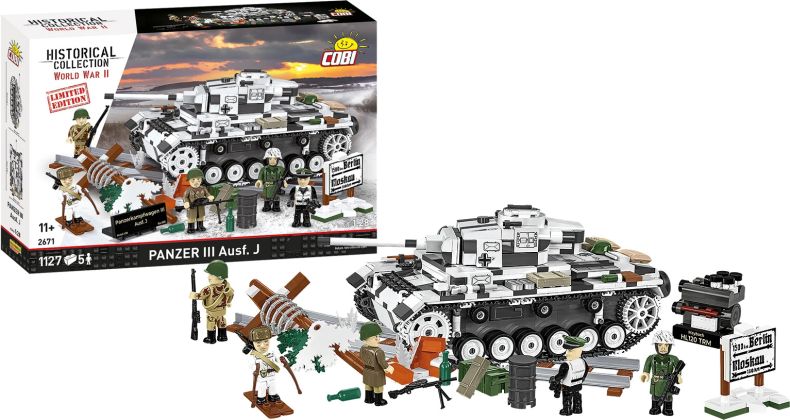 COBI Collection Historique (Historical Collection) 2671 Panzer III Ausf.J - Limited Edition