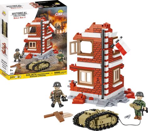COBI Collection Historique (Historical Collection) 2680 Traqueur de mine GOLIATH SOULÈVEMENT DE VARSOVIE