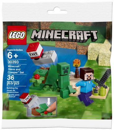 LEGO Minecraft 30393 Minecraft Steve and Creeper Set (Polybag)