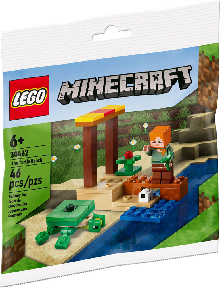 LEGO Minecraft 30432 pas cher, La plage de la tortue (Polybag)