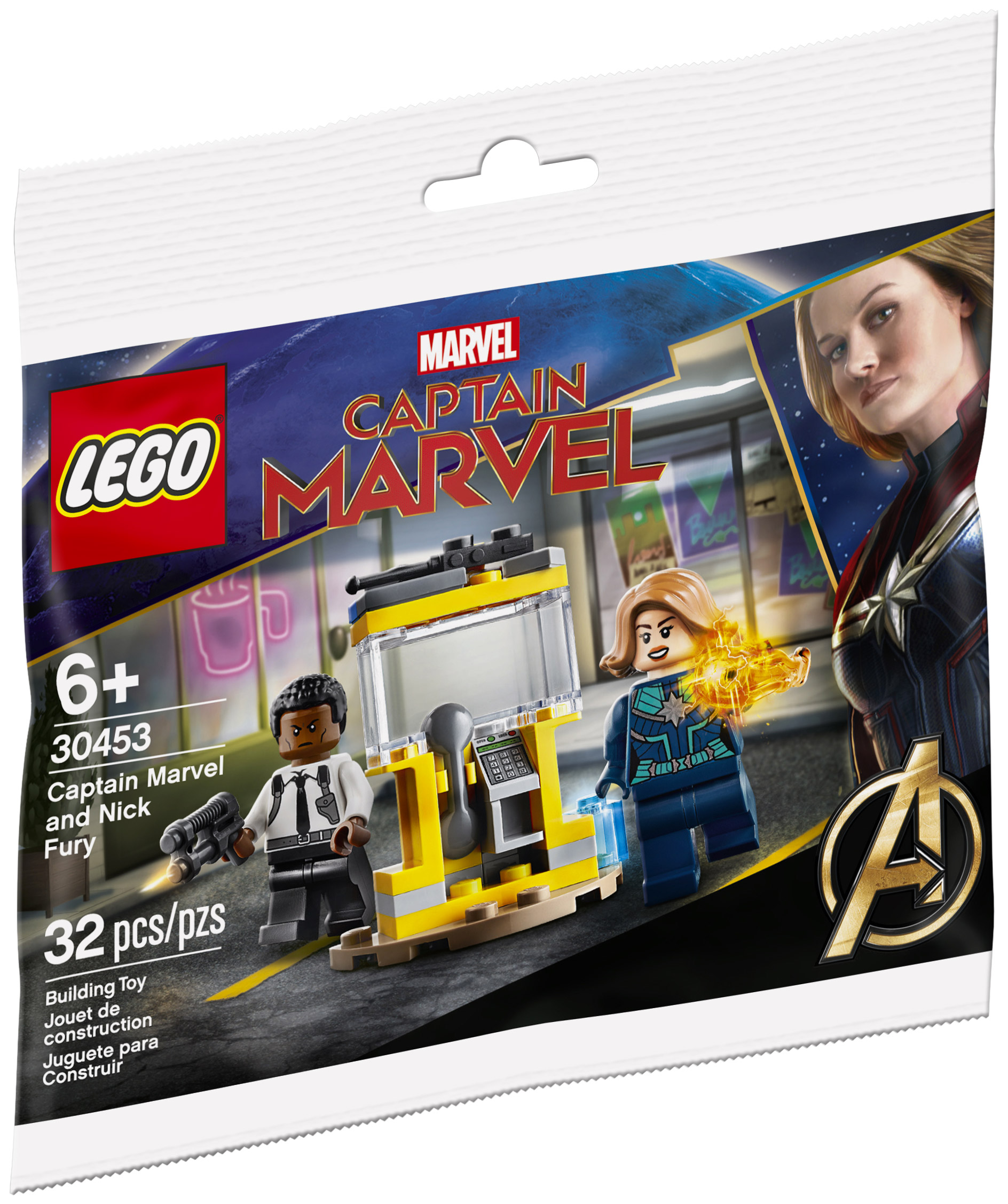 LEGO Marvel 30453 pas cher, Captain Marvel et Nick Fury (Polybag)