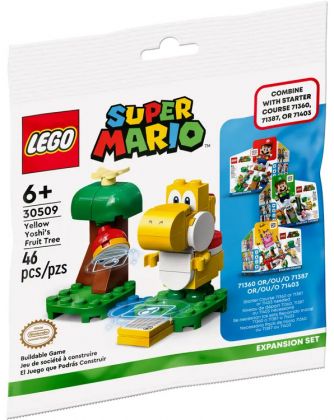 LEGO Super Mario 30509 Ensemble d’extension L’arbre fruitier du Yoshi jaune (Polybag)