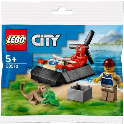 LEGO City 30570 L'aéroglisseur de sauvetage des animaux sauvages (Polybag)