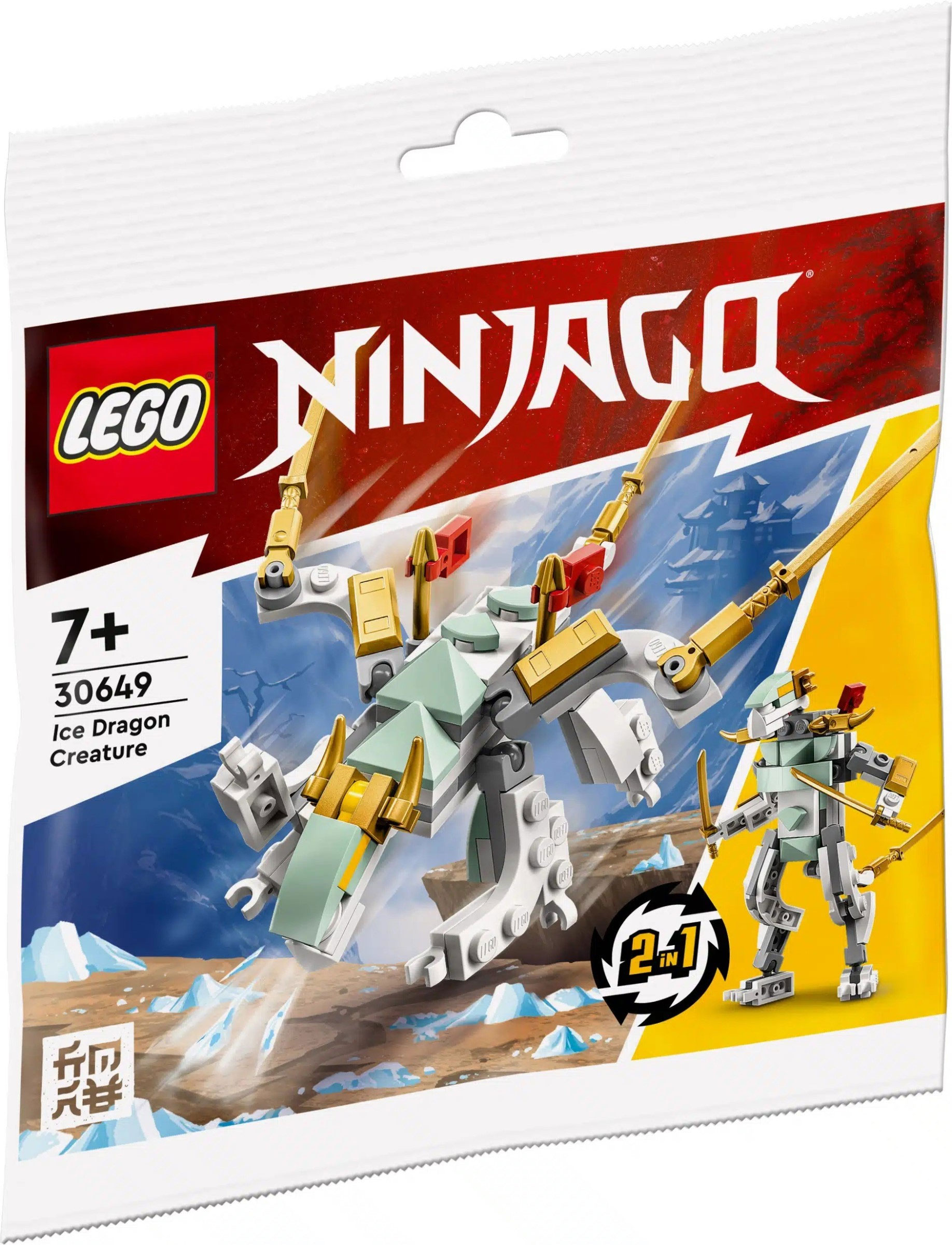 LEGO Ninjago 30649 pas cher, Dragon de glace (Polybag)