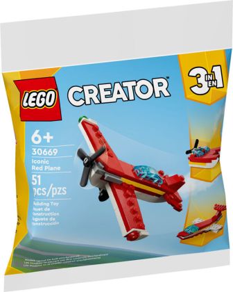 LEGO Creator 30669 L’avion rouge iconique (Polybag)