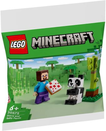 LEGO Minecraft 30672 Steve et le bébé panda (Polybag)