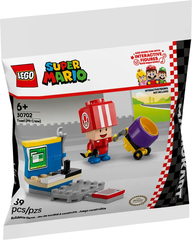 LEGO Super Mario 30702 pas cher, Mario Kart – Toad (stand) (Polybag)
