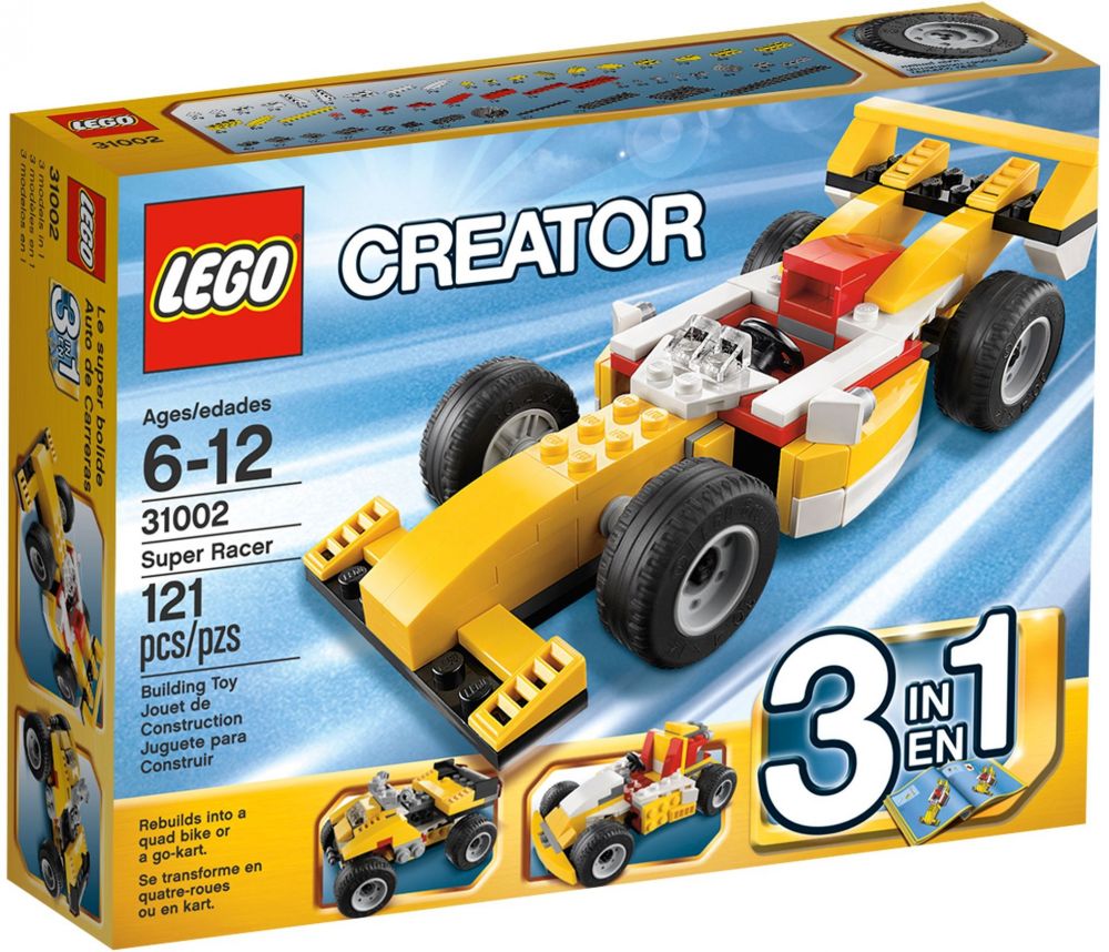 voiture lego jaune