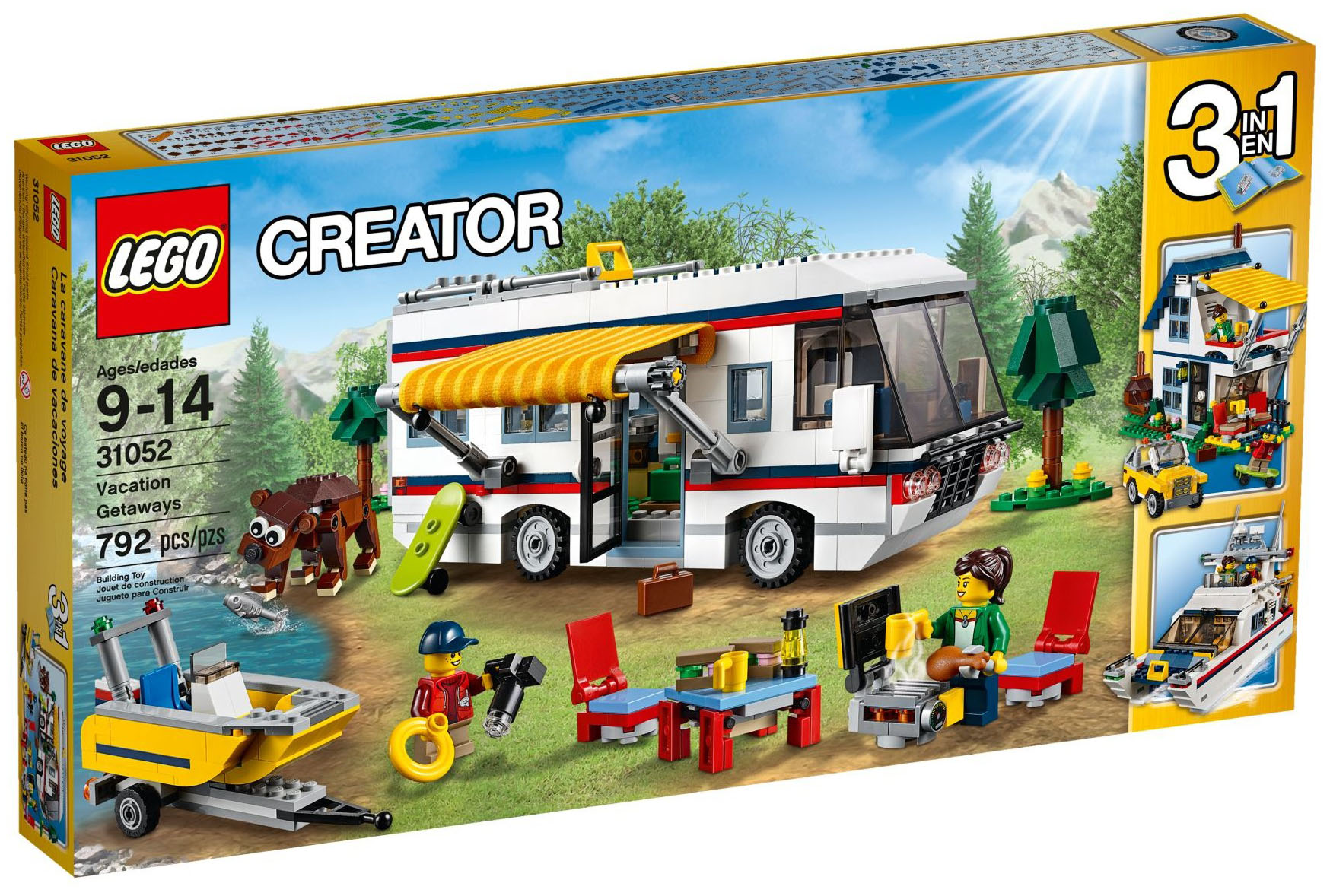 LEGO Creator 31052 pas cher, Le camping-car